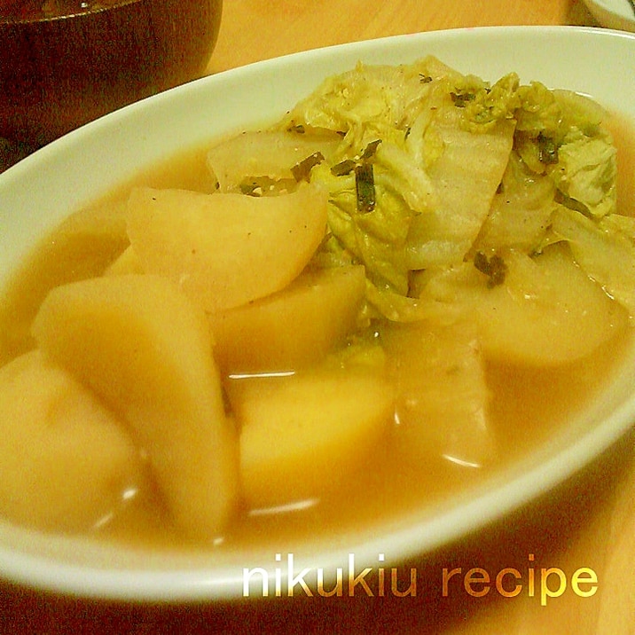 簡単おいしい じゃがいもと大根と白菜の煮物 レシピ 作り方 By Nikukiu 楽天レシピ 簡単おいしい じゃがいもと大根と白菜の煮物 レシピ 作り方 By Nikukiu 楽天レシピ